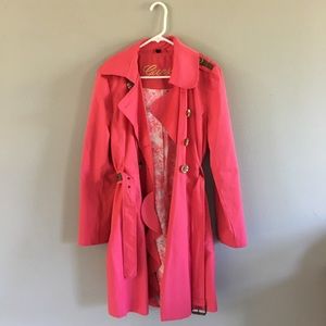 Pink Guess Trenchcoat